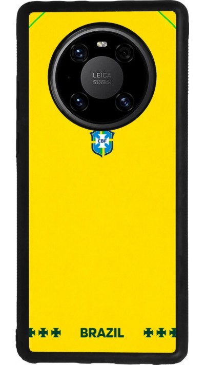 Coque Huawei Mate 40 Pro - Silicone rigide noir Maillot de football Bresil 2026 personnalisable