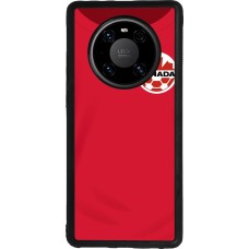 Coque Huawei Mate 40 Pro - Silicone rigide noir Maillot de football Canada 2022 personnalisable