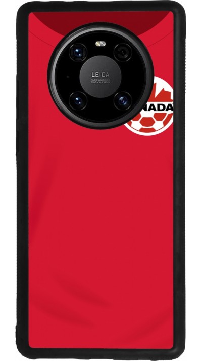 Coque Huawei Mate 40 Pro - Silicone rigide noir Maillot de football Canada 2022 personnalisable