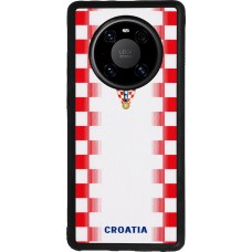 Coque Huawei Mate 40 Pro - Silicone rigide noir Maillot de football Croatie 2026 personnalisable