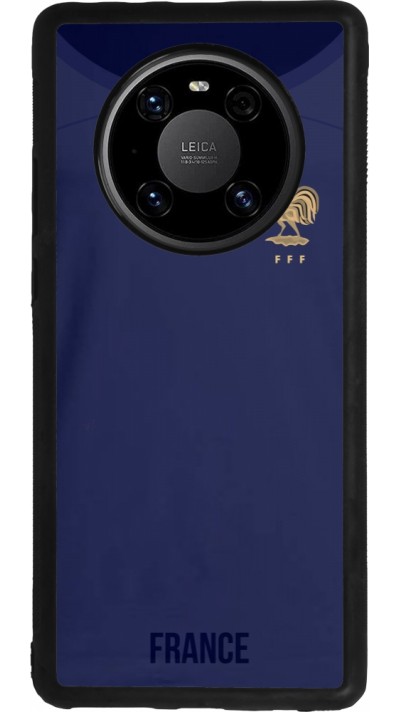 Huawei Mate 40 Pro Case Hülle - Silikon schwarz Frankreich 2022 personalisierbares Fussballtrikot