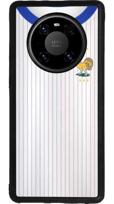 Huawei Mate 40 Pro Case Hülle - Silikon schwarz Frankreich Away personalisierbares Fussballtrikot