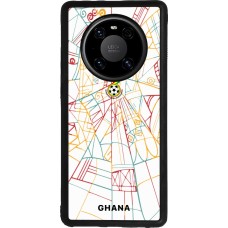 Coque Huawei Mate 40 Pro - Silicone rigide noir Maillot de football Ghana 2026 personnalisable