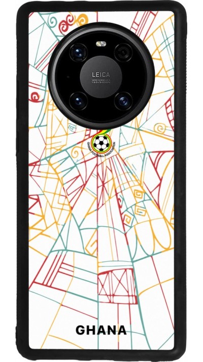 Coque Huawei Mate 40 Pro - Silicone rigide noir Maillot de football Ghana 2026 personnalisable