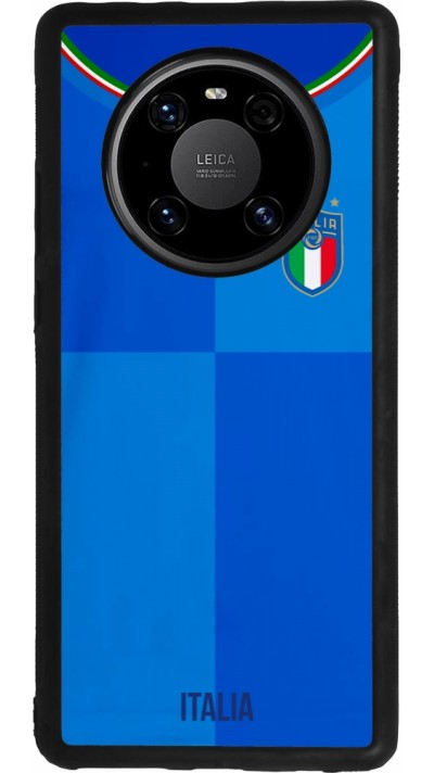 Coque Huawei Mate 40 Pro - Silicone rigide noir Maillot de football Italie 2022 personnalisable