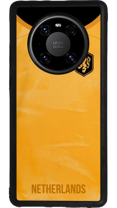 Coque Huawei Mate 40 Pro - Silicone rigide noir Maillot de football Pays-Bas 2022 personnalisable