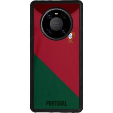 Coque Huawei Mate 40 Pro - Silicone rigide noir Maillot de football Portugal 2022