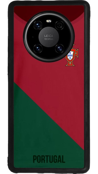 Huawei Mate 40 Pro Case Hülle - Silikon schwarz Fussballtrikot Portugal2022
