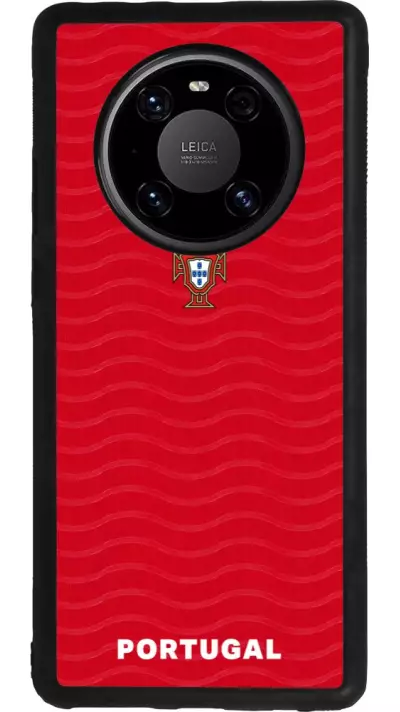 Huawei Mate 40 Pro Case Hülle - Silikon schwarz Portugal 2026 personalisierbares Fussballtrikot