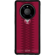 Coque Huawei Mate 40 Pro - Silicone rigide noir Maillot de football Qatar 2026 personnalisable