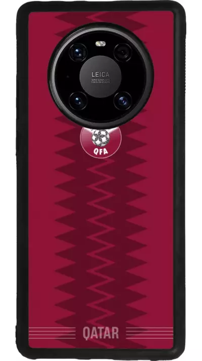 Huawei Mate 40 Pro Case Hülle - Silikon schwarz Qatar 2026 personalisierbares Fussballtrikot