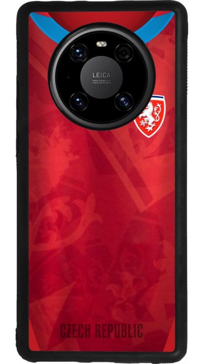 Coque Huawei Mate 40 Pro - Silicone rigide noir Maillot de football République Tchèque personnalisable
