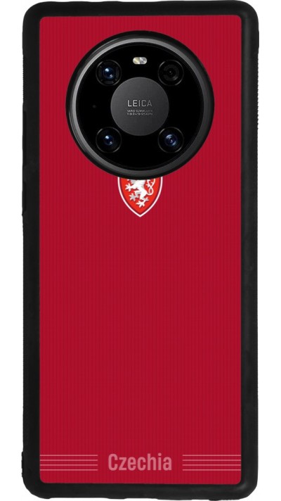 Coque Huawei Mate 40 Pro - Silicone rigide noir Maillot de football Répuplique Tchèque 2026 personnalisable