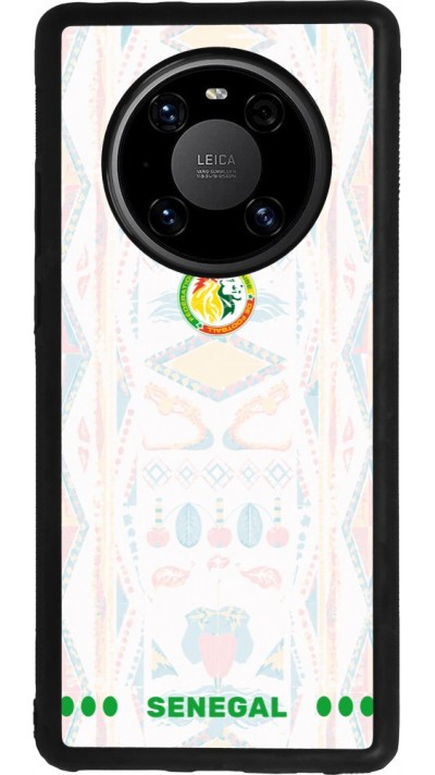 Coque Huawei Mate 40 Pro - Silicone rigide noir Maillot de football Sénégal 2026 personnalisable