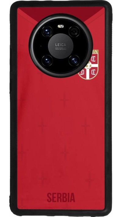 Coque Huawei Mate 40 Pro - Silicone rigide noir Maillot de football Serbie 2022 personnalisable
