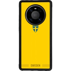 Coque Huawei Mate 40 Pro - Silicone rigide noir Maillot de football Suède 2026 personnalisable