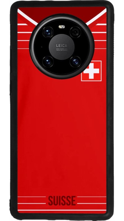 Coque Huawei Mate 40 Pro - Silicone rigide noir Football shirt Switzerland 2022