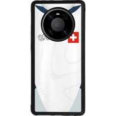 Huawei Mate 40 Pro Case Hülle - Silikon schwarz Schweiz Away personalisierbares Fussballtrikot