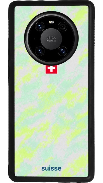 Coque Huawei Mate 40 Pro - Silicone rigide noir Maillot de football Suisse Away 2026 personnalisable