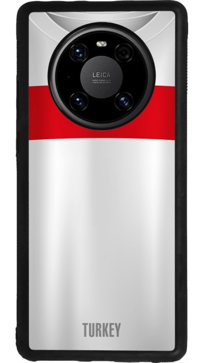 Coque Huawei Mate 40 Pro - Silicone rigide noir Maillot de football Turquie personnalisable