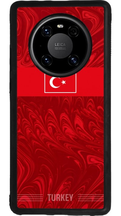 Huawei Mate 40 Pro Case Hülle - Silikon schwarz Türkei 2026 personalisierbares Fussballtrikot