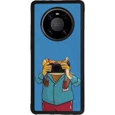 Coque Huawei Mate 40 Pro - Silicone rigide noir Frog with camera DTMF