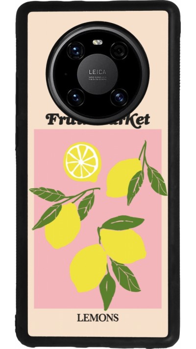 Coque Huawei Mate 40 Pro - Silicone rigide noir Fruit market lemons 2026
