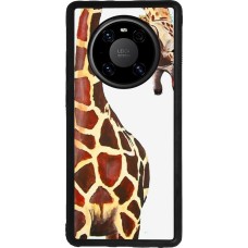 Coque Huawei Mate 40 Pro - Silicone rigide noir Giraffe Fit