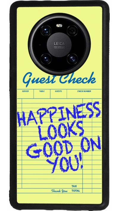 Coque Huawei Mate 40 Pro - Silicone rigide noir Guest check 2026