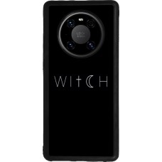 Coque Huawei Mate 40 Pro - Silicone rigide noir Halloween 22 witch word
