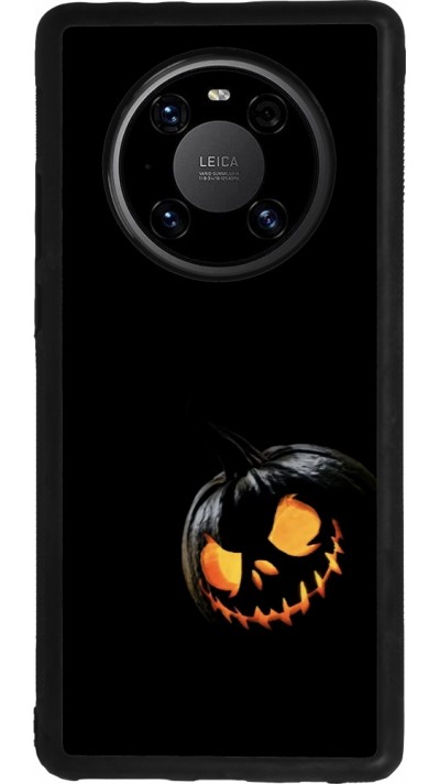 Coque Huawei Mate 40 Pro - Silicone rigide noir Halloween 2023 discreet pumpkin