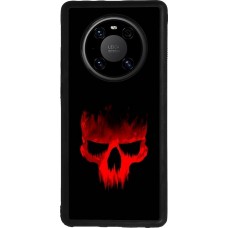 Coque Huawei Mate 40 Pro - Silicone rigide noir Halloween 2023 scary skull