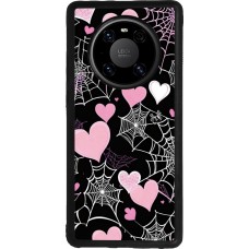 Coque Huawei Mate 40 Pro - Silicone rigide noir Halloween 2024 girly