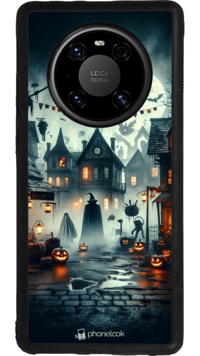 Coque Huawei Mate 40 Pro - Silicone rigide noir Halloween Spookville