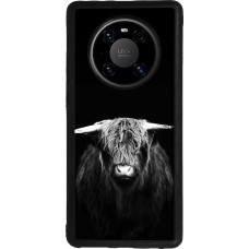 Coque Huawei Mate 40 Pro - Silicone rigide noir Highland calf black