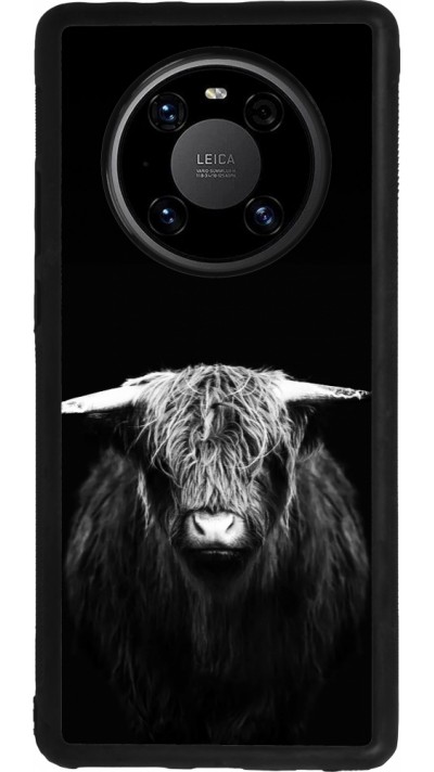 Coque Huawei Mate 40 Pro - Silicone rigide noir Highland calf black