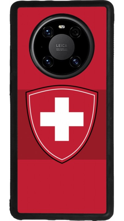 Coque Huawei Mate 40 Pro - Silicone rigide noir Hockey World Championship Ecusson Suisse
