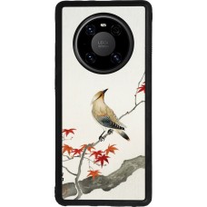 Huawei Mate 40 Pro Case Hülle - Silikon schwarz Japanese Bird