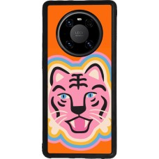 Coque Huawei Mate 40 Pro - Silicone rigide noir Lion colors 2026
