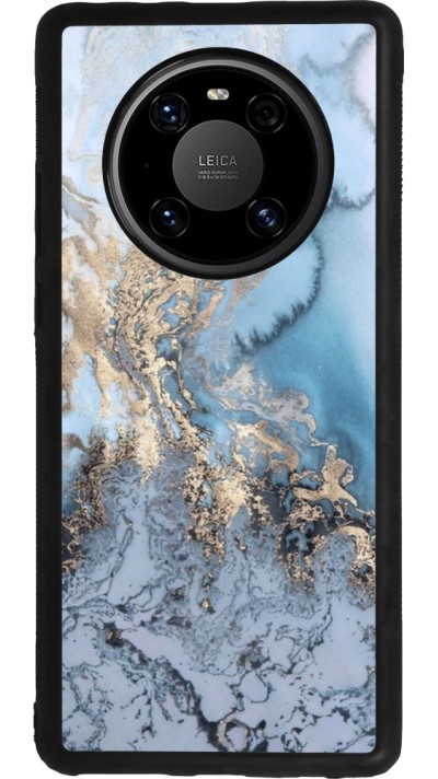 Coque Huawei Mate 40 Pro - Silicone rigide noir Marble 04