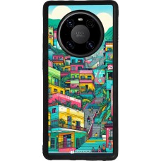 Coque Huawei Mate 40 Pro - Silicone rigide noir Medellin Comuna 13 Art