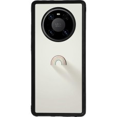 Coque Huawei Mate 40 Pro - Silicone rigide noir Mini Rainbow Minimal