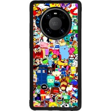 Coque Huawei Mate 40 Pro - Silicone rigide noir Mixed cartoons