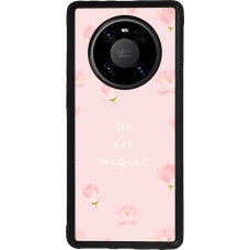 Coque Huawei Mate 40 Pro - Silicone rigide noir Mom 2023 your are magical