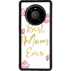 Huawei Mate 40 Pro Case Hülle - Silikon schwarz Mom 2024 best Mom ever