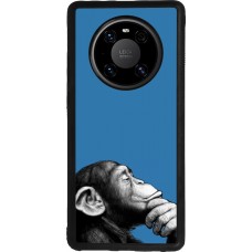 Coque Huawei Mate 40 Pro - Silicone rigide noir Monkey Pop Art