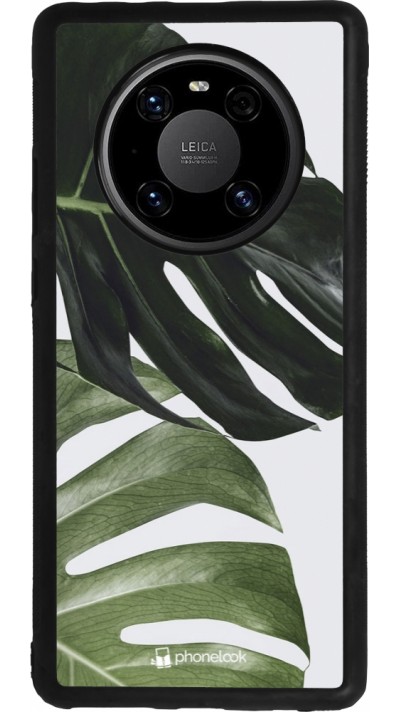Huawei Mate 40 Pro Case Hülle - Silikon schwarz Monstera Plant