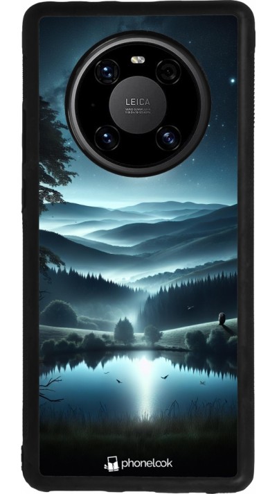 Coque Huawei Mate 40 Pro - Silicone rigide noir Night Sky View