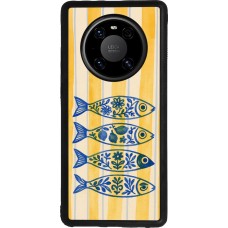 Huawei Mate 40 Pro Case Hülle - Silikon schwarz Portuguese fish 2026