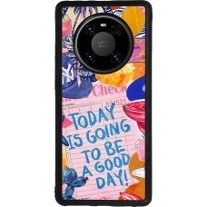 Coque Huawei Mate 40 Pro - Silicone rigide noir Preppy Today is Going to be a good day